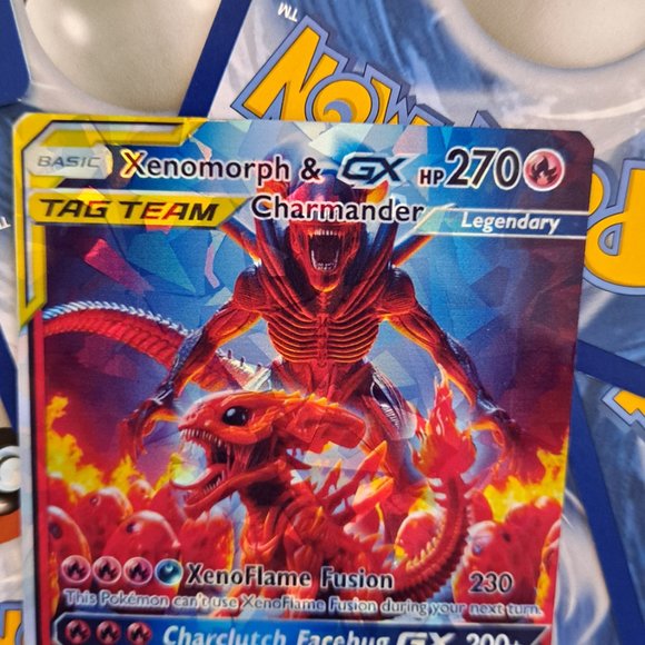 Charmander And Xenomorph Tag Team Pokemon Card - Picture 6 of 8